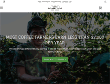 Tablet Screenshot of farmersfirstcoffee.com